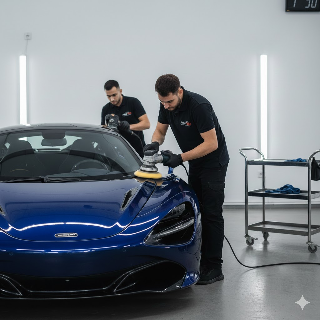 Professional technician at work